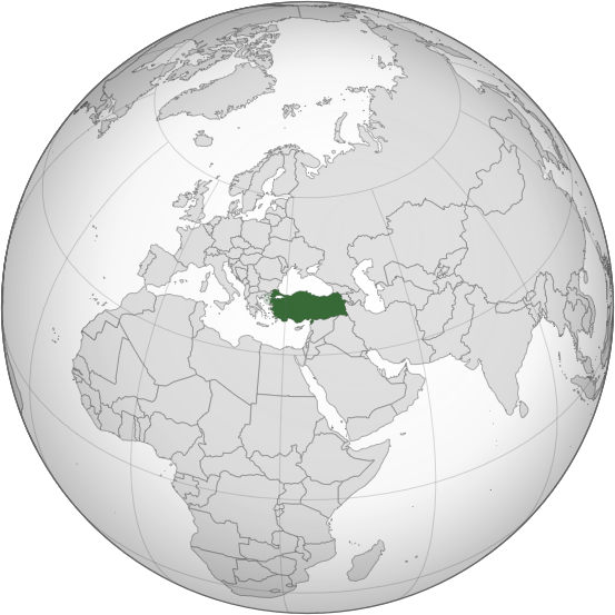 Turkey orthographic projection